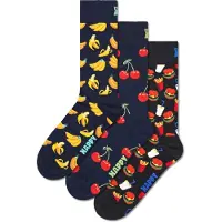 Happy socks 3-Pack Food Socks Gift Set - Navy - 41-46