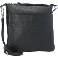 Abro Adria Crossbody-laukku Nahka 26 cm Musta