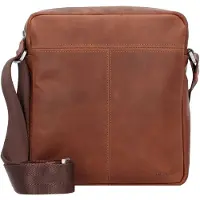 Esquire Dallas Crossbody-laukku Nahka 22 cm Ruskea