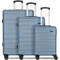 Worldpack New York 2.0 4-pyöräinen Matkalaukkusetti 3-osainen Sininen