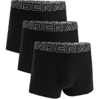 Under Armour Ua Performance Cotton - Solid 3" 3Pk - Black - XL