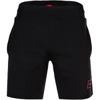 HUGO for man. 50525247 Shorts Cotton elastic logo framed logo black (S), Casual