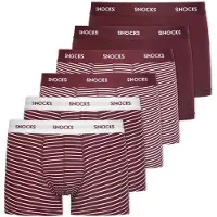 Snocks Bokserishortsit vaaleanharmaa / rubiininpunainen / valkoinen