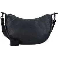 Mandarina Duck Mellow Leather Crossbody-laukku Nahka 33 cm Musta