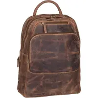Green Burry Vintage Arkireppu Nahka 43 cm Kannettavan tietokoneen taskun syvyys Ruskea