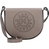 Karl Lagerfeld Circle Crossbody-laukku Nahka 22 cm Harmaa