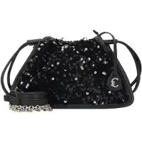 Coccinelle Dulse Crossbody-laukku Nahka 23 cm Musta