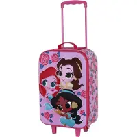 KARACTERMANIA Disney Princess Flowers Soft 3d Matkalaukku