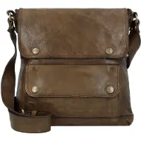 Campomaggi Crossbody-laukku Nahka 30 cm Oliivinvihreä