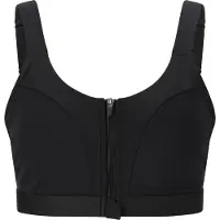 Endurance Crystale W Zip Sports Bra - Black - S