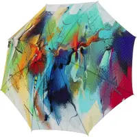 Doppler Elegance Boheme Pitkävartinen sateenvarjo 90 cm Vihreä