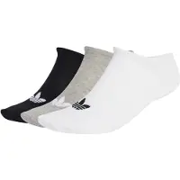 Adidas Sukat 'Liner 3 Pairs' meleerattu harmaa / musta / valkoinen