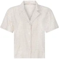 Hunkemoller Jacket Linen Check - Beige - L