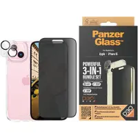 Ginza.se Apple iPhone 15 3-in-1 Privacy bundle, läpinäkyvä