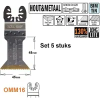 Cmt Upotussahanterä OMM16-X5 ExtraLong Life; 45 mm; 5 kpl.