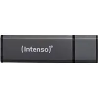 Intenso Alu Line, 8 GB, USB A-tyyppi, 2.0, 28 MB/s, Suojus, Antrasiitti (3521461)
