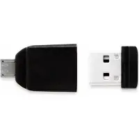 Verbatim – Store'n'Go Nano USB Drive 32GB + OTG Adapter (49822)