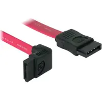 DeLOCK – SATA 3 Gb/s Cable straight to upwards angled 30 cm red (84249)