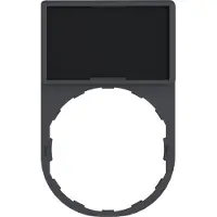Schneider Electric ZBY6101 Skiltebærer Med plade (L x B) 50 mm x 30 mm Tom Sort, Rød 1 stk