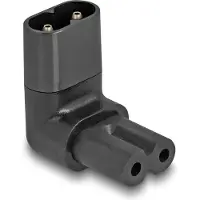 DeLOCK – Power Adapter IEC 60320 - C8 to C7, male / female, 2.5 A, 90° angled (80470)