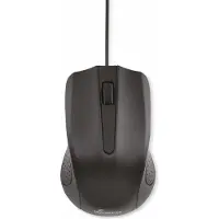 MediaRange MROS210, Oikeakätinen, Optinen, USB A-tyyppi, 1000 DPI, Musta