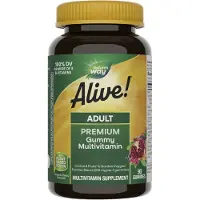 Nature'S Way , Alive! Aikuisten Premium Gummies Multivitamiini, Granaattiomena ja kirsikka, 90 Gummies