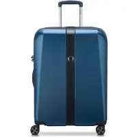 DELSEY PARIS Promenade Hard 2.0 4-pyöräinen vetolaukku 66 cm Laajennettava Sininen