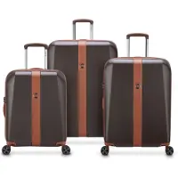 DELSEY PARIS Promenade Hard 2.0 4-pyöräinen Matkalaukkusetti 3-osainen Ruskea