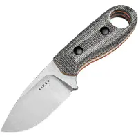 Kizer Cutlery Beaver 1078A2 Stonwashed Nitro-V, Black Micarta, fixed knife