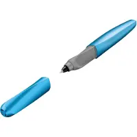 Pelikan ink roller Twist incl. ink cartridges Frosted blue suitable for both right- and lefthanders