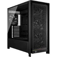 Corsair FRAME 5000D RS -miditornikotelo ikkunalla ja RGB-valaistuksella, musta