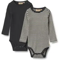 Wheat 2 Rib Body L/S Spencer - Navy - 62