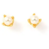 Timi Of Sweden Essie - Mini Pearl Stud Earrings - Gold - ONE SIZE