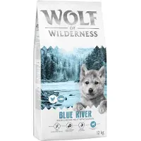 Wolf of Wilderness 2x12kg Junior Blue River lohi viljaton koiran kuivaruoka