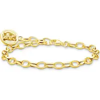 Thomas Sabo Haribo gold-plated charm bracelet with goldbears logo rannekoru X0291-413-39-L19