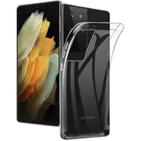 CaseOnline Silikonikotelo läpinäkyvä Samsung Galaxy S21 Ultra