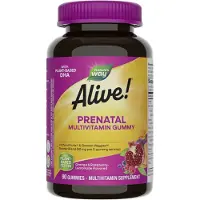 Nature'S Way , Alive! Prenatal with Plant DHA, Orange & Raspberry Lemonade, 90 Gummies