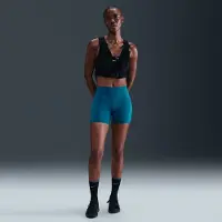 Nike Juoksutrikoot Dri-FIT Swift 4" - Vihreä/Hopea Nainen, koko Large