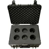 B&W Bw Outdoor Cases Type 6000 With Custom Foam For Samyang Vdslr 6 Lenses W/Lid Foam (Fits All Mounts)