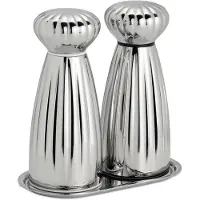 Robert Welch Palm (Br) Medium Mills And Ss Tray 3-Piece - Silver - ONE SIZE