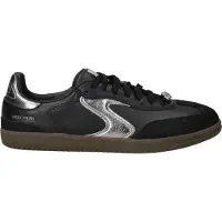 SKECHERS Matalavartiset tennarit 'HOTSHOT-COOL GLOW' musta / hopea