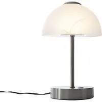 QAZQA Design-pöytävalaisin teräs opaalilasilla sis. LED himmennettävä - Joya