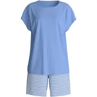 Calida Pyjamashortsit vaaleansininen / valkoinen
