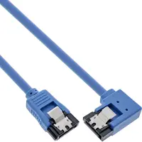 Intos InLine pyöristetty SATA-kaapeli L-liittimellä (oikea), 0.3m