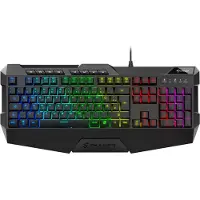 Sharkoon SKILLER SGK4, Langallinen, USB, Kalvokytkin, QWERTZ, RGB LED, Musta (4044951020454)