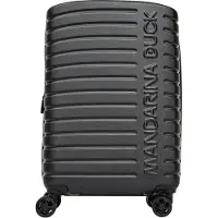 Mandarina Duck Flyduck 4-pyöräinen Käsimatkatavara 55 cm Laajennettava Musta