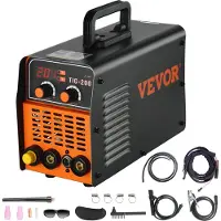 Vevor TIG-200C, 200 A TIG/MMA ARC 2-in-1 -hitsauslaite HF IGBT DC-invertterihitsauskone teräksen, titaanin ja kupariseosten hitsaukseen