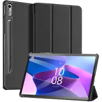 DUX Lenovo Tab P11 Pro Gen 2 Dux Ducis Domo Tri-Fold Smart Lompakkokotelo - Musta