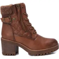 Refresh for woman. 17231003-CAMEL Ankle boots 172310 brown (41), 5 to 8 cm, Laces, Zip, Casual
