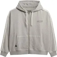 Superdry for woman. W2012425A Athletic Essentials Relaxed Zip Sweatshirt grey (M), Casual, Cotton